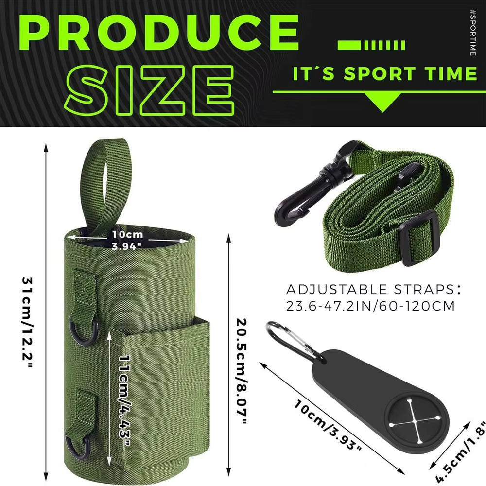 Magnetic Gym Bottle Holder – Portable Non-Slip Sling